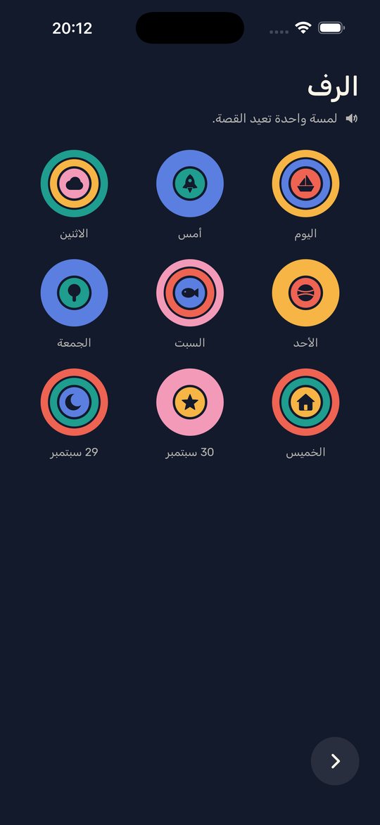 الرف: كل قصة أسطوانة.